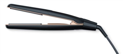 Beurer Plancha de Cabello HS-100 con Función Iónica, Calentamiento Rápido 12s, para Alisar y Ondular, Estilo Profesional