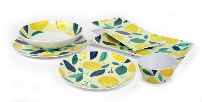 Inde Fuente Brescia Melamina 25 cm x 14.7 cm x 1.9 cm (12 Unidades) Inde Fuente Brescia Melamina 25 cm x 14.7 cm x 1.9 cm (12 Unidades)