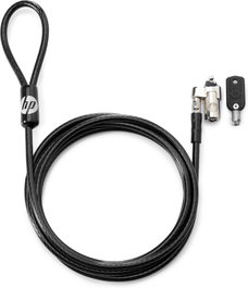 HP Cable Antirrobo con Llave Maestra Negro 1,83m T1A63AA