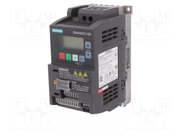 SIEMENS SINAMICS V20 6SL3210-5BB13-7UV1 Inversor Monofásico