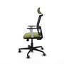 PIQUERAS Y CRESPO Silla de oficina Yunquera con mecanismo Sincro/Traslack Verde oliva y Negro
