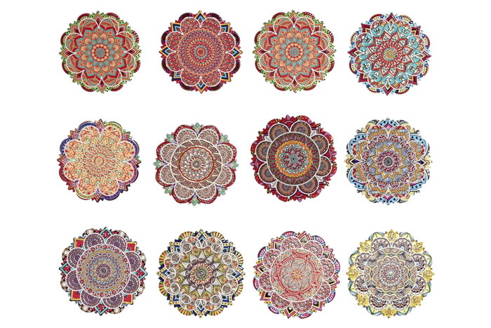 DKD Home Decor Posavasos Mandala Multicolor de Dolomite DKD Home Decor Posavasos Mandala Multicolor de Dolomite