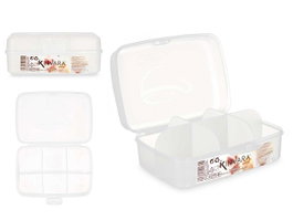 Kinvara Caja de Plástico de 6 Huecos Transparente