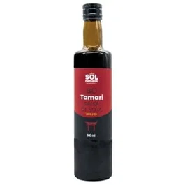 SOLNATURAL Salsa de Soja Tamari 500ml Bio, Sin Gluten, Vegana, de Agricultura Ecológica