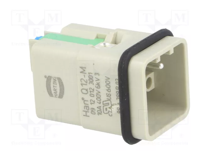 HARTING Han Q12-M-QL Plantilla de contacto macho HDC HARTING Han Q12-M-QL Plantilla de contacto macho HDC