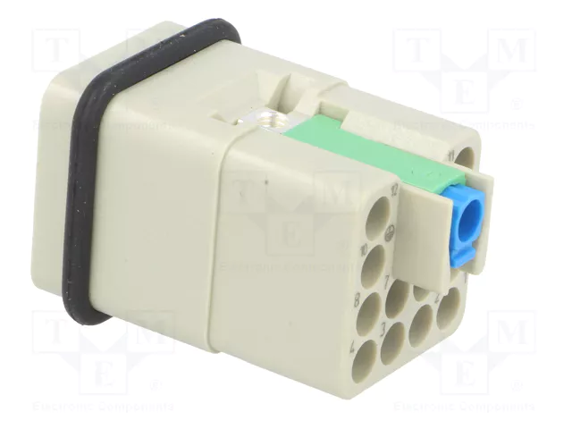 HARTING Han Q12-M-QL Plantilla de contacto macho HDC HARTING Han Q12-M-QL Plantilla de contacto macho HDC
