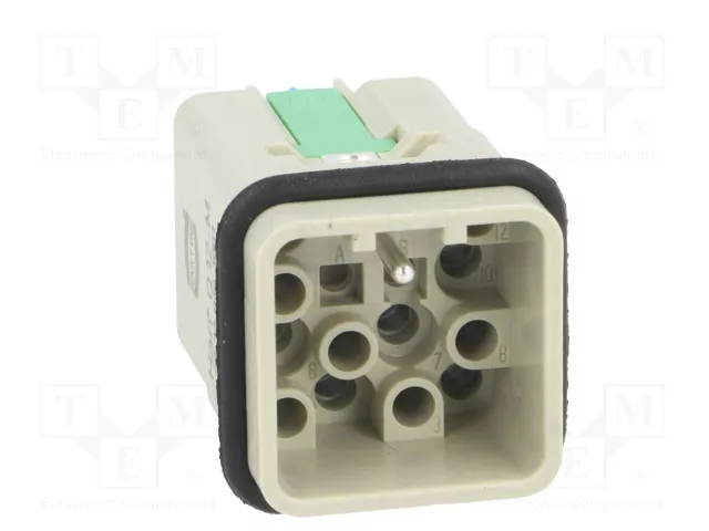 HARTING Han Q12-M-QL Plantilla de contacto macho HDC HARTING Han Q12-M-QL Plantilla de contacto macho HDC