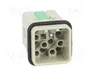 HARTING Han Q12-M-QL Plantilla de contacto macho HDC