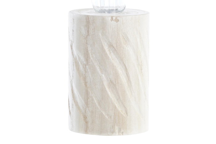 DKD Home Decor Decoración Luminosa LED Madera 8x8x23 Natural