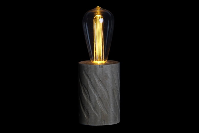DKD Home Decor Decoración Luminosa LED Madera 8x8x23 Natural