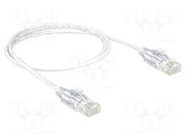 DeLOCK Cable Ethernet Cat6 U/UTP Slim 1 m Blanco