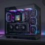 Mars Gaming MC-REVPRO Semitorre ATX con Pantalla LCD de 4,3 Pulgadas y Cristal Templado Negra