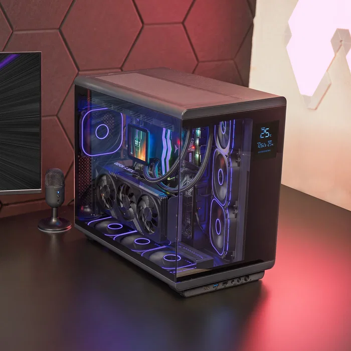 Mars Gaming MC-REVPRO Semitorre ATX con Pantalla LCD de 4,3 Pulgadas y Cristal Templado Negra Mars Gaming MC-REVPRO Semitorre ATX con Pantalla LCD de 4,3 Pulgadas y Cristal Templado Negra