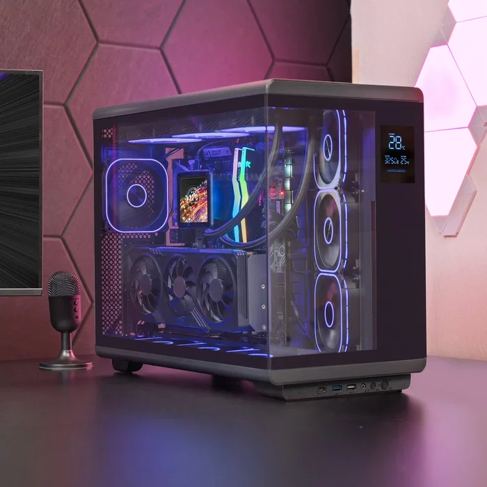 Mars Gaming MC-REVPRO Semitorre ATX con Pantalla LCD de 4,3 Pulgadas y Cristal Templado Negra Mars Gaming MC-REVPRO Semitorre ATX con Pantalla LCD de 4,3 Pulgadas y Cristal Templado Negra