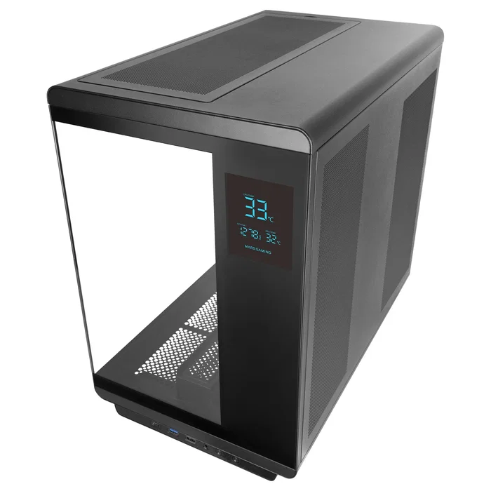 Mars Gaming MC-REVPRO Semitorre ATX con Pantalla LCD de 4,3 Pulgadas y Cristal Templado Negra Mars Gaming MC-REVPRO Semitorre ATX con Pantalla LCD de 4,3 Pulgadas y Cristal Templado Negra