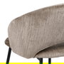 Silla Taupe Tejido-Metal Contract 58 X 60 X 80,50 cm (Set de 2)