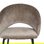 Silla Taupe Tejido-Metal Contract 58 X 60 X 80,50 cm (Set de 2)