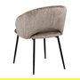 Silla Taupe Tejido-Metal Contract 58 X 60 X 80,50 cm (Set de 2)