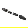 EQUIP Conector XLR 3 Polos Hembra 147931, Negro, Metal/Plástico, Chapado en Oro, Conector Derecho, Certificado CE/RoHS