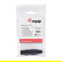 EQUIP Conector XLR 3 Polos Hembra 147931, Negro, Metal/Plástico, Chapado en Oro, Conector Derecho, Certificado CE/RoHS