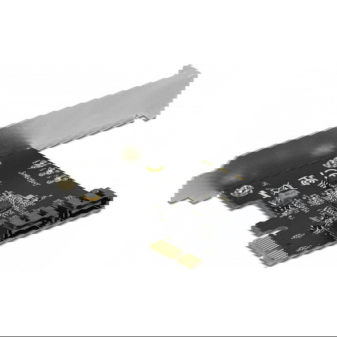 DeLOCK 90431 - Tarjeta de Expansión PCIe SATA 3.0 Interna de 2 Puertos, con Controladora JMicron JMB582, 6 Gbit/s, Factor de Forma Low Profile, Hot-Swap