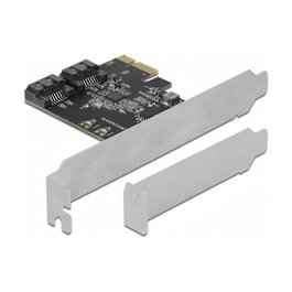 DeLOCK 90431 Tarjeta de 2 puertos SATA PCIe x1 Low Profile