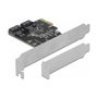 DeLOCK 90431 Tarjeta de 2 puertos SATA PCIe x1 Low Profile