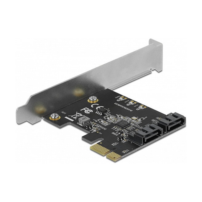 DeLOCK 90431 Tarjeta de 2 puertos SATA PCIe x1 Low Profile DeLOCK 90431 Tarjeta de 2 puertos SATA PCIe x1 Low Profile
