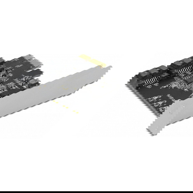 DeLOCK 90431 - Tarjeta de Expansión PCIe SATA 3.0 Interna de 2 Puertos, con Controladora JMicron JMB582, 6 Gbit/s, Factor de Forma Low Profile, Hot-Swap