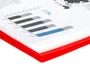Liderpapel Carpeta Escaparate con Espiral y Gomilla, 80 Fundas, Polipropileno, Din A4, Rojo