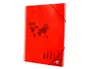 Liderpapel Carpeta Escaparate con Espiral y Gomilla, 80 Fundas, Polipropileno, Din A4, Rojo