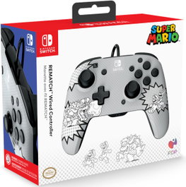 PDP PDP Rematch Wired Controller Super Mario Comic Strip para Switch 2, Lite y OLED