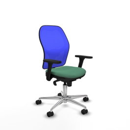 PIQUERAS Y CRESPO Silla de oficina Jorquera Verde esmeralda y Azul