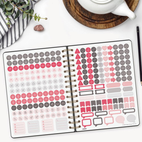 Finocam Agenda Espiral Alma E10-155x212 mm 1Dp Tapa Dura Negro 2026