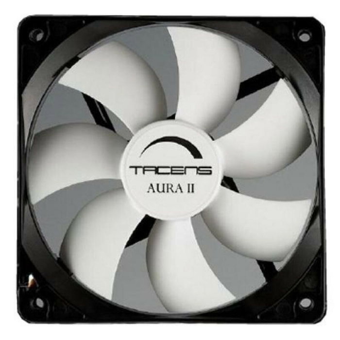 Tacens Aura II Ventilador de Caja 80 mm Negro y Blanco