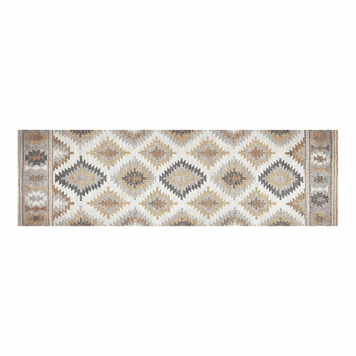 Croma Collection Alfombra vinílica estampada kilim grises, 60 x 200 cm Croma Collection Alfombra vinílica estampada kilim grises, 60 x 200 cm