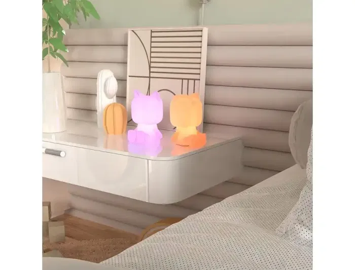 Wondee Dino Light Lámpara de Silicona Recargable USB Luz Nocturna Infantil