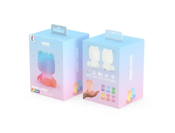 Wondee Dino Light Lámpara de Silicona Recargable USB Luz Nocturna Infantil