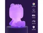 Wondee Dino Light Lámpara de Silicona Recargable USB Luz Nocturna Infantil