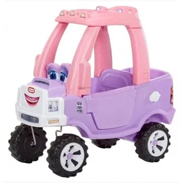 Little Tikes Cozy Coupe - Camioneta Princesa - Coche de juguete para niños con puertas, bocina y piso desmontables - A partir de 18 meses