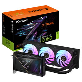 Gigabyte Tarjeta Gráfica GeForce RTX 5080 AORUS XTREME WATERFORCE 16GB GDDR7 GV-N5080AORUSX W-16GD