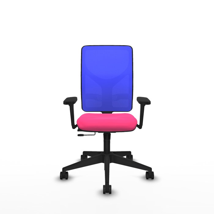 PIQUERAS Y CRESPO Silla de oficina Motilla Rosa y Azul