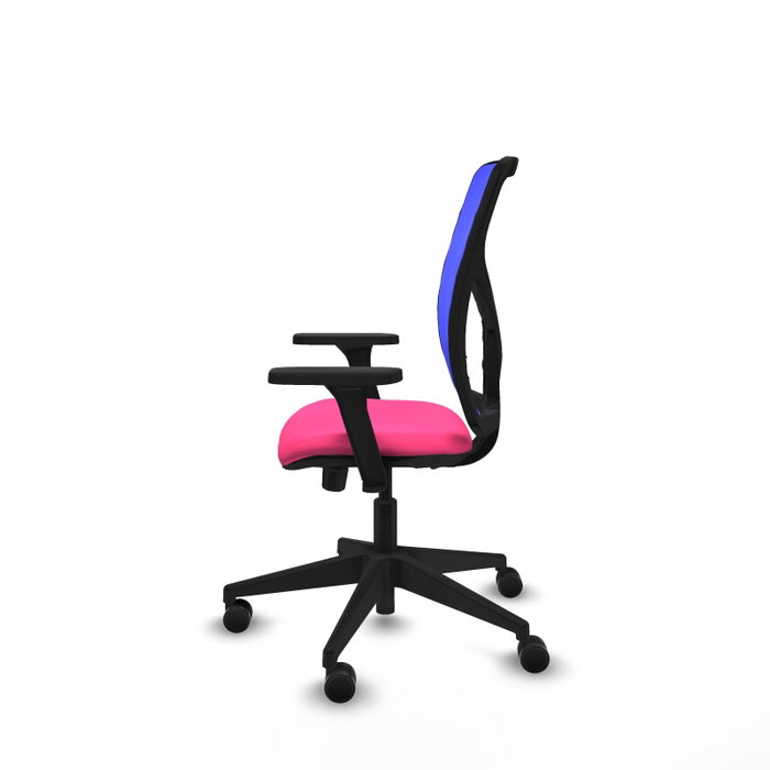 PIQUERAS Y CRESPO Silla de oficina Motilla Rosa y Azul
