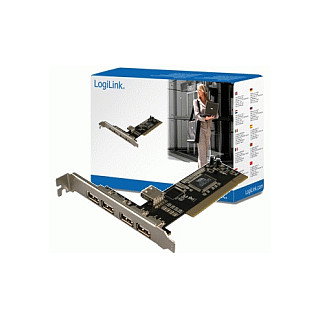 LogiLink Tarjeta PCI con 4+1 Puertos USB 2.0