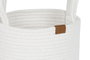 DKD Home Decor Set de 3 Cestas de Algodón con Asas, Blanco