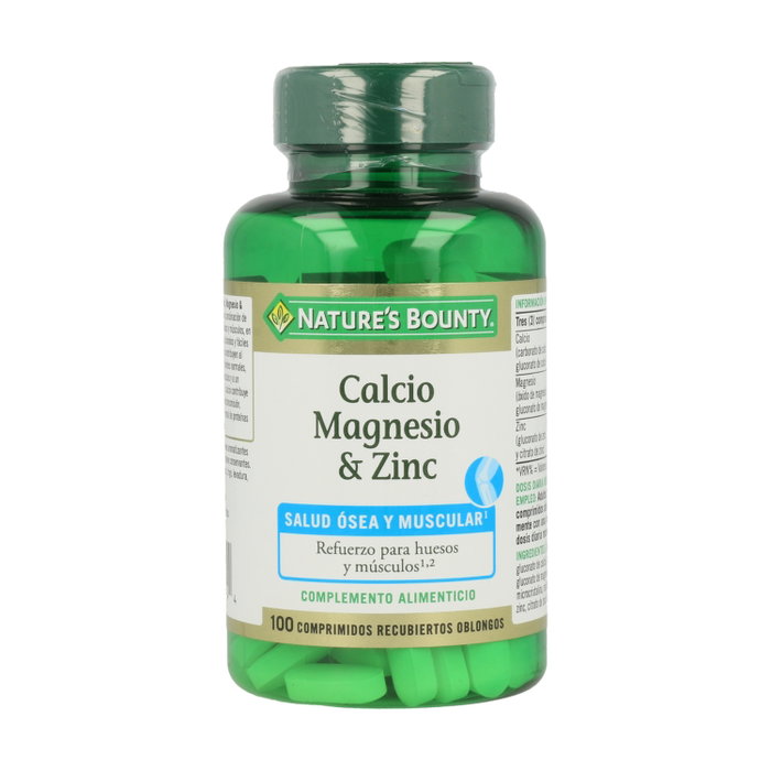 Nature's Bounty B-CALCIO MAGNESIO & ZINC 100 cápsulas recubiertas