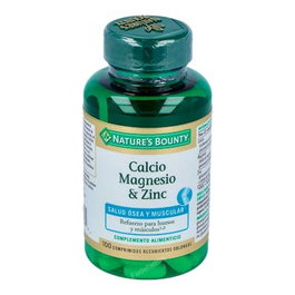 NATURE'S BOUNTY Calcio Magnesio y Zinc 100 comprimidos