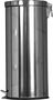 PROBBAX - SO-6030-MSSTL - Papelera de pedal - 29,5 cm de Ø x 65 cm de alto - 30 L - Acero brillante