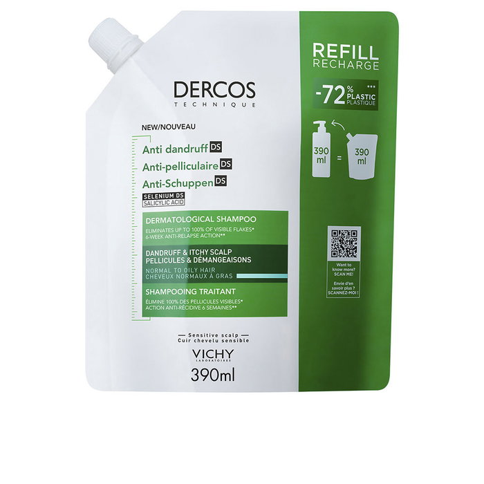 Vichy DERCOS Anticaspa Cabellos Grasos Champú Recarga 390 ml Vichy DERCOS Anticaspa Cabellos Grasos Champú Recarga 390 ml