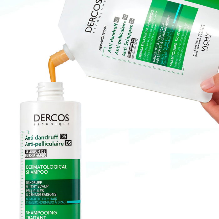 Vichy DERCOS Anticaspa Cabellos Grasos Champú Recarga 390 ml Vichy DERCOS Anticaspa Cabellos Grasos Champú Recarga 390 ml